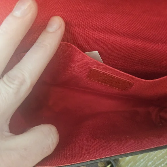 Checkered Brown Designer Handbag Set - Picture 8 of 13